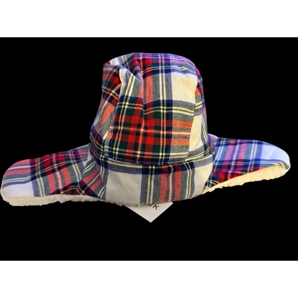 NWT Janie and Jack Baby Trapper‎ Hat Plaid Sherpa Lined 6–12 Months Ear Muff